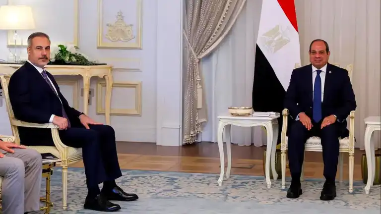 Fidan'dan Mısır'da Filistin Diplomasisi