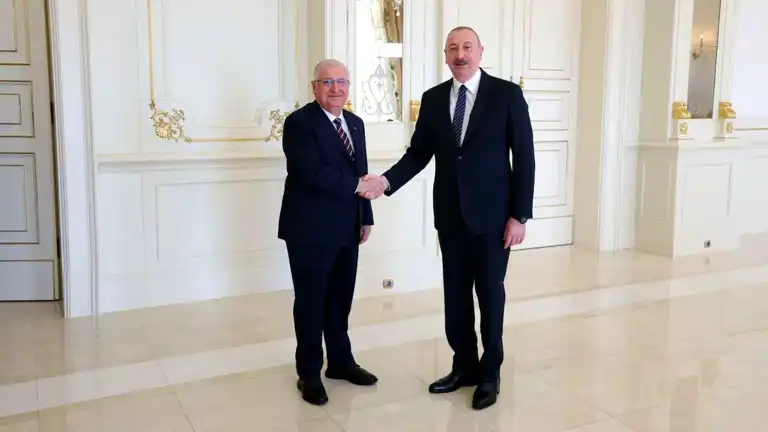 Güler, Azerbaycan'da Aliyev ile Görüştü